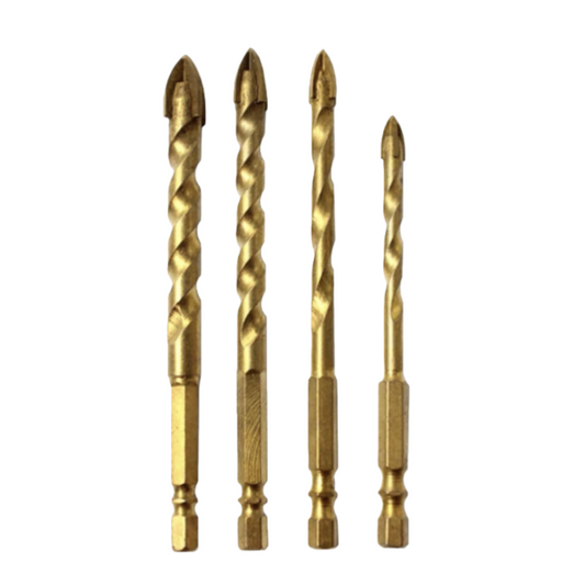 VIERSCHNEIDIGER KREUZBOHRER (4 STÜCK/SET)