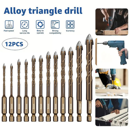 VIERSCHNEIDIGER KREUZBOHRER (4 STÜCK/SET)