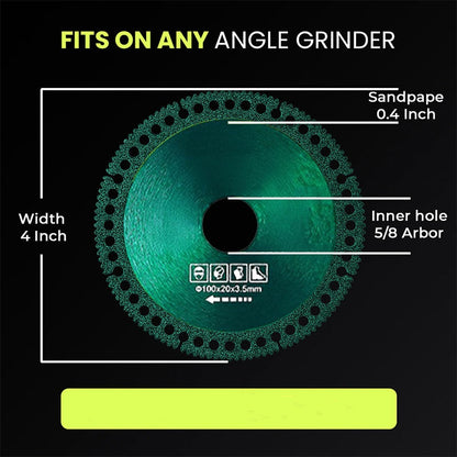 Multifunktionales Diamant-Sägeblatt für Winkelschleifer