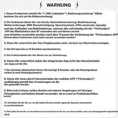 1,52'' HD-Smartwatch für Herren – Telefonieren und Musiksteuerung – Mehrere Sportmodi – Wasserdicht gemäß IP68 – Lange Akkulaufzeit – Fitnessuhr für Android und iPhone