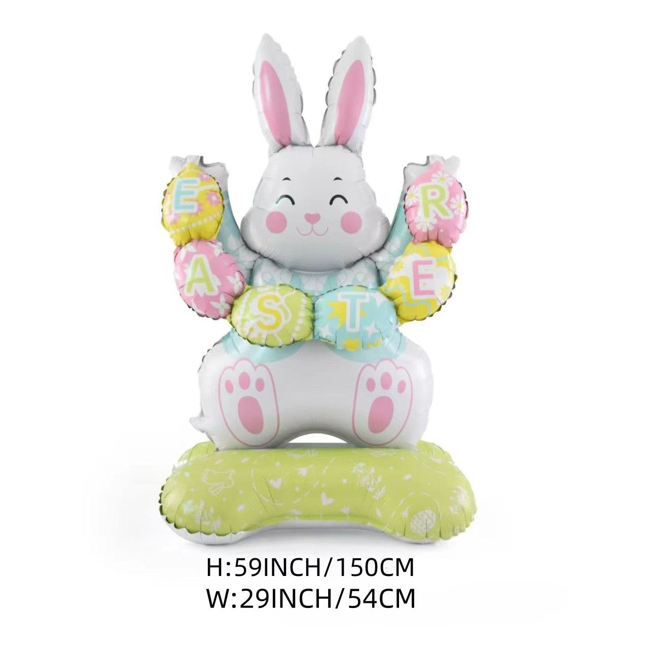 🎁 Oster-Frühbucher-Sale : €9.99!!🐰 Riesen 3D-Steh-Hase-Ballon – selbststehend für festliche Stimmung
