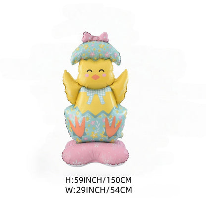 🎁 Oster-Frühbucher-Sale : €9.99!!🐰 Riesen 3D-Steh-Hase-Ballon – selbststehend für festliche Stimmung