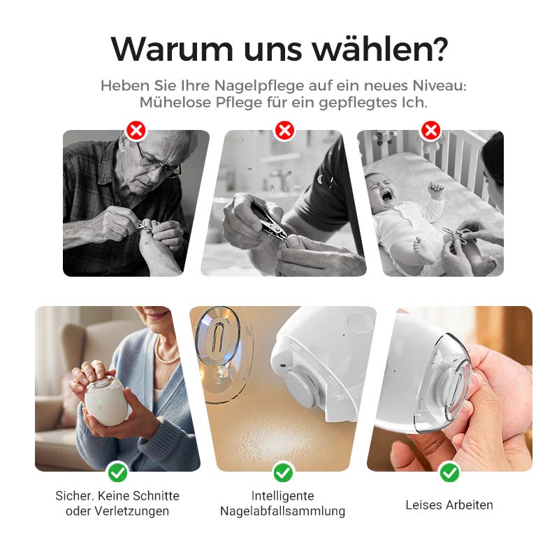 ✨✨Sonderangebot: nur 13,59 € pro Artikelh💅Universelle automatische Nagelfeile für Erwachsene und Kinder👶🔧