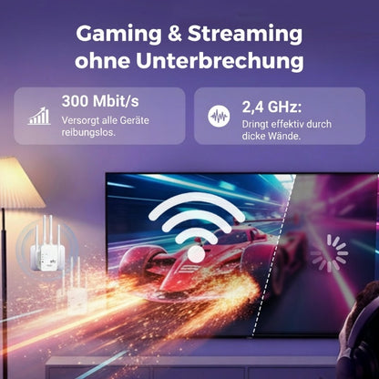 🎁 WLAN-Verstärker – 1200 Mbit/s, Dualband (5 GHz / 2,4 GHz) 📶 Maximale Signalverstärkung – stabile Verbindung im ganzen Haus!