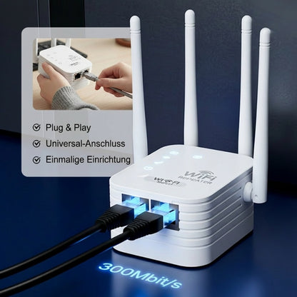 🎁 WLAN-Verstärker – 1200 Mbit/s, Dualband (5 GHz / 2,4 GHz) 📶 Maximale Signalverstärkung – stabile Verbindung im ganzen Haus!
