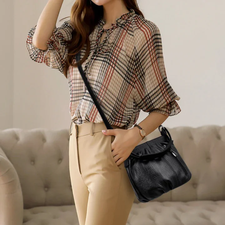 📢📢58 % Rabatt!! ⏰Damen Plissee-Handtasche aus weichem Material – Vielseitig tragbar als Hand-, Schulter- oder Umhängetasche 👜✨