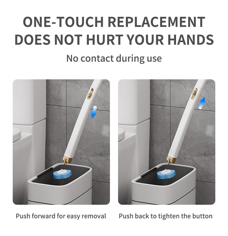 📢📢50 000+ VERKAUFT!🚽💦Innovatives Einweg-Toilettenbürstenset zur Wandmontage✨