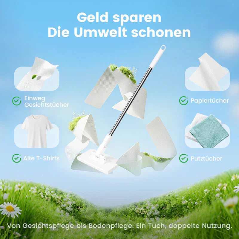 🎁 Kaufe 2, erhalte 1 GRATIS! 🧹✨ Einweg-Staubmopp mit 4 wiederverwendbaren Bezügen – Praktisch und effektiv 💥🌟