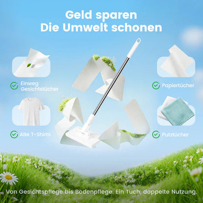 🎁 Kaufe 2, erhalte 1 GRATIS! 🧹✨ Einweg-Staubmopp mit 4 wiederverwendbaren Bezügen – Praktisch und effektiv 💥🌟