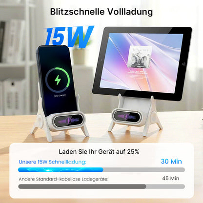🔥 50% Direktrabatt ⚡ Der magnetische 2-in-1-Kabellose Ladestand – ablegen, sofort laden, aufnehmen, sofort nutzen