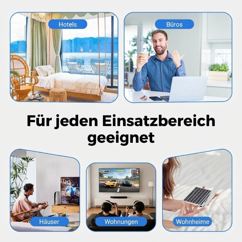 🎁 WLAN-Verstärker – 1200 Mbit/s, Dualband (5 GHz / 2,4 GHz) 📶 Maximale Signalverstärkung – stabile Verbindung im ganzen Haus!