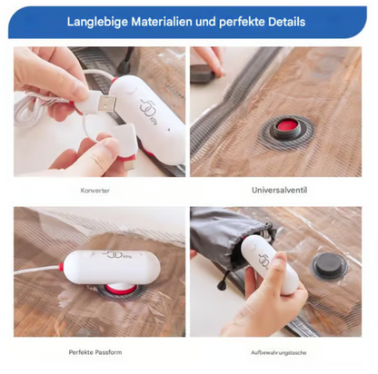 ⏳Begrenzte Zeit 50% Rabatt💥6er-Pack elektrische USB-Vakuum-Kompressionsbeutel – Platz sparen, leicht reisen!