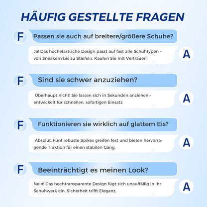 Universelle 5-Zacken-Steigeisen für Schuhe und Stiefel