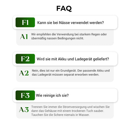 ELEKTRISCHE GARTENSCHEERE - Akku & 10mm Schnittkapazität, 2h Schnellladung, Ergonomisch für Garten und Obstgarten 🌿🔋