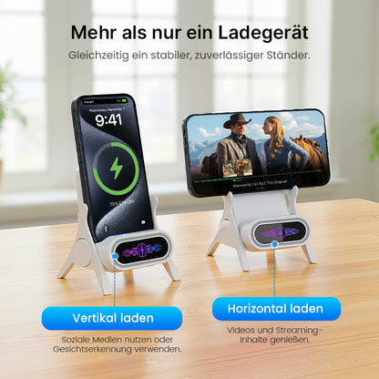🔥 50% Direktrabatt ⚡ Der magnetische 2-in-1-Kabellose Ladestand – ablegen, sofort laden, aufnehmen, sofort nutzen