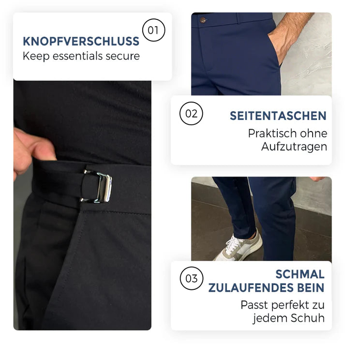 Stretchhose im Slim Fit für Herren