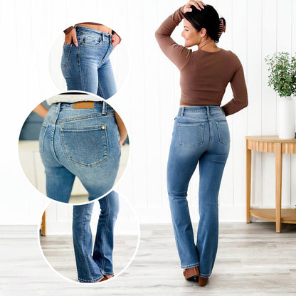 👖✨ Holy Grail Bootcut Jeans – perfekte Passform & Bauchkontrolle! ✨💚 Flattering für jeden Tag, nachhaltig & bequem. Deine Lieblingsjeans für einen strahlenden Look!