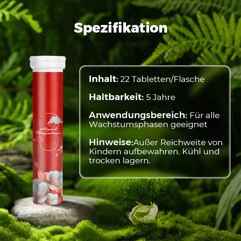 🔥Blumen glücklich machen – ganz ohne Aufwand!Bio-Dünger Tabletten | Langzeitwirkung für üppige Pflanzen | 50% Rabatt 🌱