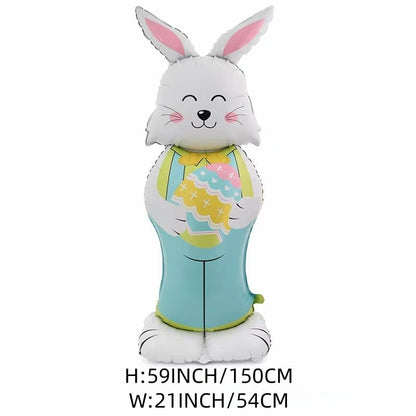 🎁 Oster-Frühbucher-Sale : €9.99!!🐰 Riesen 3D-Steh-Hase-Ballon – selbststehend für festliche Stimmung