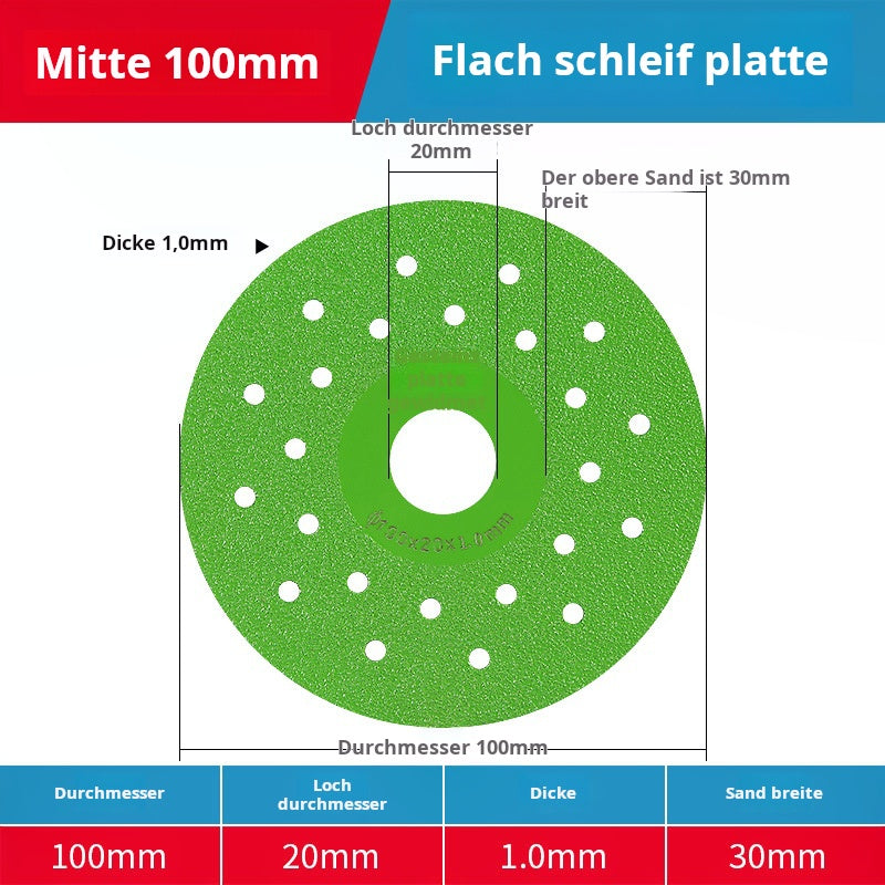 🎁 Mehr kaufen – mehr erhalten!🎉Diamant-Trennscheiben 100mm – Flachschleifend für Fliesen, Marmor, Keramik & Schiefer