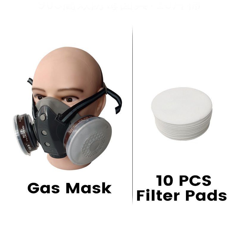 💎 40% RABATT! ⛑️ Aktivkohle-Anti-Staub-Doppeltank-Gasmaske – Doppelfilter, Gas- & Partikelschutz, inkl. Schutzbrille 🔥