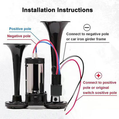 Auto-Luftlupe mit 150dB – Militärqualität &amp; Universelle Kompatibilität für maximale Sicherheit! 🚨🔊