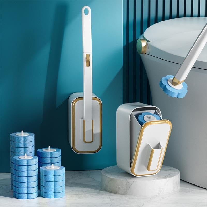 📢📢50 000+ VERKAUFT!🚽💦Innovatives Einweg-Toilettenbürstenset zur Wandmontage✨