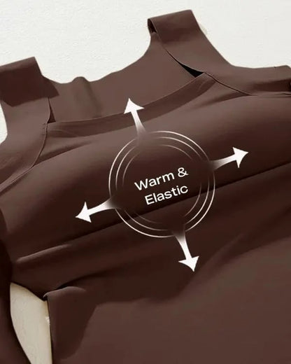 👚 50% RABATT! 🔥⚡60.000+ VERKAUFT!💐Damen-Thermotops mit Rundhalsausschnitt und integriertem BH