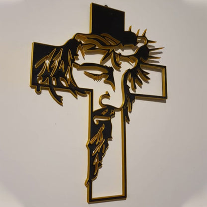 ✝️🕊️Jesus Kreuz Metallschild Christus Wanddekoration