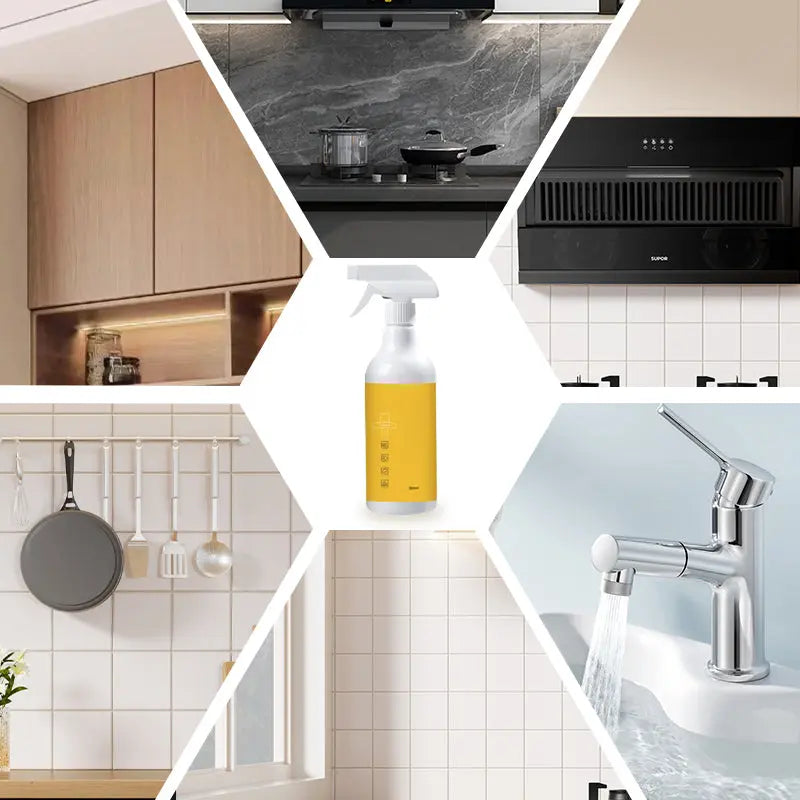 ⏳Begrenzte Zeit 50% Rabatt💥🍳 Küchenfettentferner Spray – Sofortige Reinigung für Dunstabzugshauben, Herde und Spülen ohne Schrubben! ✅ Effektiv & Zeitsparend