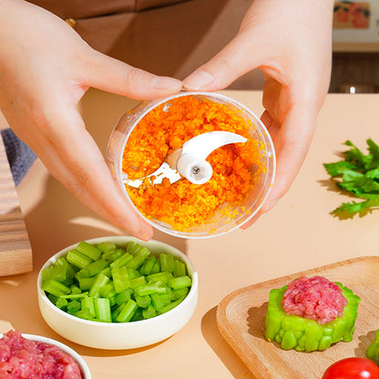 🔥Heißer Verkauf 50 % Rabatt🔥Elektrischer Lebensmittelzerkleinerer Knoblauchpresse