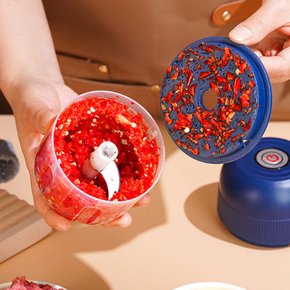 🔥Heißer Verkauf 50 % Rabatt🔥Elektrischer Lebensmittelzerkleinerer Knoblauchpresse