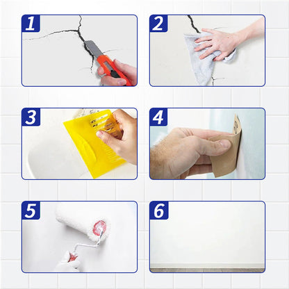 🧱🛠️Faserelastische Anti-Riss-Wandreparaturpaste
