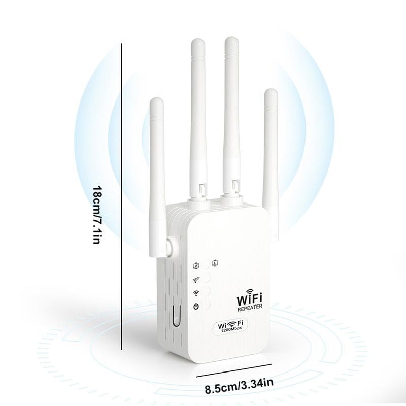 🎁Letzter Tag: 49 % Rabatt! WLAN-Verstärker – 1200 Mbit/s, Dualband (5 GHz / 2,4 GHz) 📶 Maximale Signalverstärkung – stabile Verbindung im ganzen Haus!