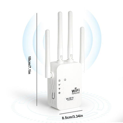🎁Letzter Tag: 49 % Rabatt! WLAN-Verstärker – 1200 Mbit/s, Dualband (5 GHz / 2,4 GHz) 📶 Maximale Signalverstärkung – stabile Verbindung im ganzen Haus!