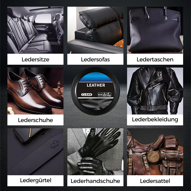 🧼 KAUFEN 2 ERHALTEN 1! ✨ Reinigungs- & Pflegecreme für Leder - Tiefenreinigung mit Natürlichen Ölen für Möbel, Autositze & Accessoires 🛋️🌟
