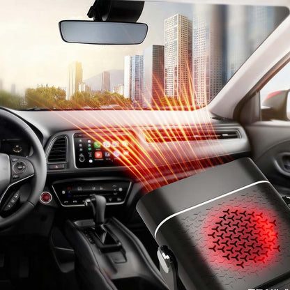 2-in-1 Tragbare Autheizung - 360° Drehung & Doppelspannung (12V/24V) für Schnelles Entfrosten und Heizen 🚗❄️