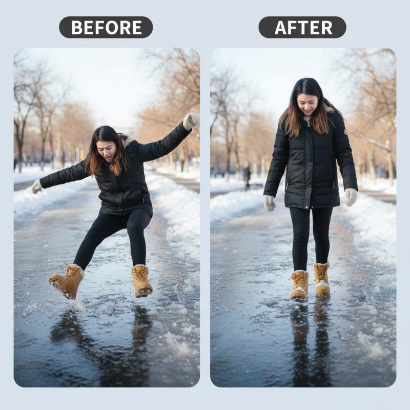 Universelle 5-Zacken-Steigeisen für Schuhe und Stiefel