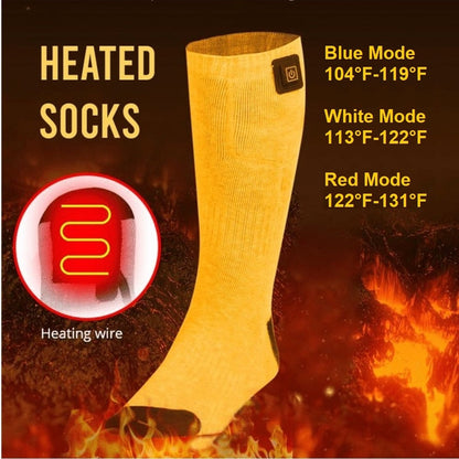 🔥🧦Erhitzte Socken mit einstellbarer Temperatur - verbesserte Batterien - Unisex