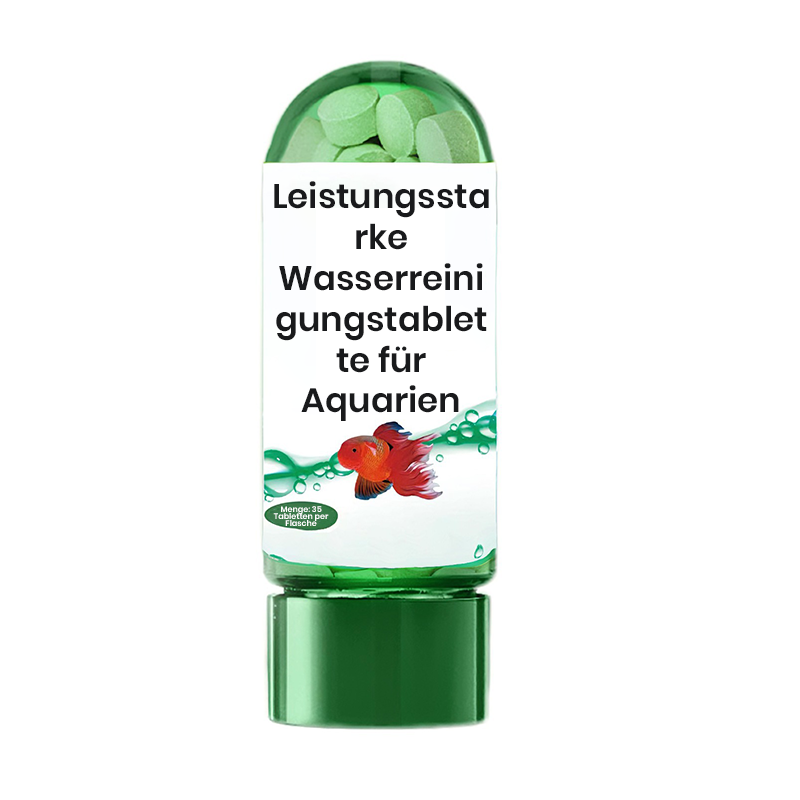 ♻️💧Leistungsstarke Wasserreinigungstablette für Aquarien