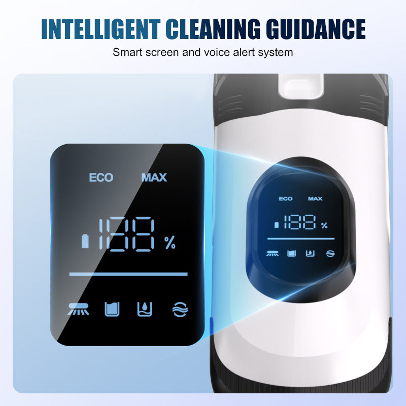 🚀Nass- und Trockenstaubsauger mit Selbstreinigungsfunktion ⚡ Kabelloser All-in-One Bodenreiniger für Hartböden 🏠 Leicht & Effizient: Entfernt Tierhaare und Krümel mühelos 🐾🧹