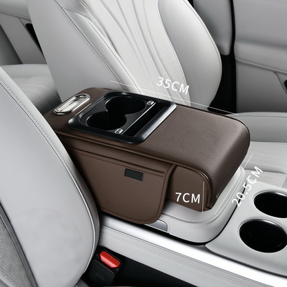 Armlehnen-Organizer für Autos mit USB-Ladeanschlüssen