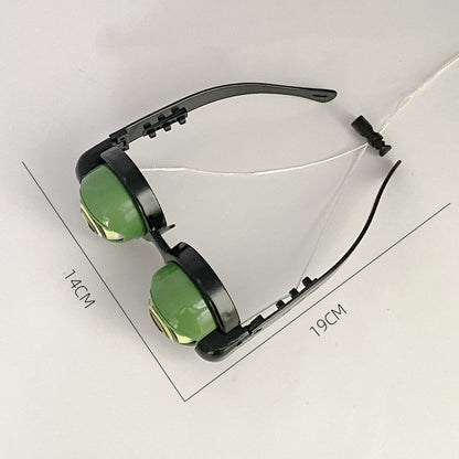 Lustige Kinder-Brille mit Zugschnur und Blinzel-Effekt
