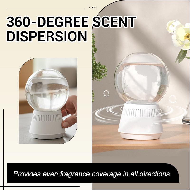 Umgekehrter Diffusor in Schneekugel-Form