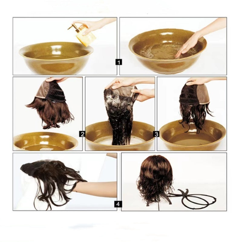 18 Zoll lockige, gewellte Frizz-Haarverlängerung mit Pferdeschwanz