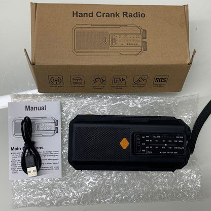💎  💎 Radio Météo d’Urgence Multifonction – Solaire, Manivelle & Powerbank 2000 mAh avec Alarme SOS 🌞📻