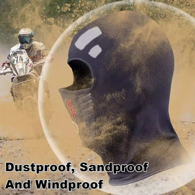 Winddichte, schützende und staubdichte Kapuze für Motorrad- und Fahrradfahren, Offroad-Fahren, atmungsaktive, thermische Winter-Gesichtsmaske, kompatibel mit Fahrrad-, Motorrad- und Skhelm