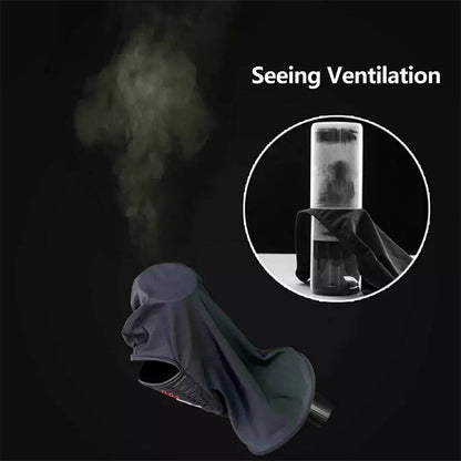 Winddichte, schützende und staubdichte Kapuze für Motorrad- und Fahrradfahren, Offroad-Fahren, atmungsaktive, thermische Winter-Gesichtsmaske, kompatibel mit Fahrrad-, Motorrad- und Skhelm