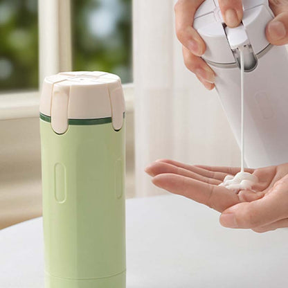 🧴  4-in-1 Reiseflasche – Universal, Auslaufsicher & Platzsparend 🧼