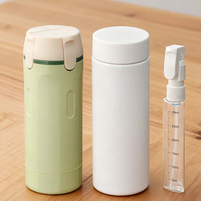 🧴  4-in-1 Reiseflasche – Universal, Auslaufsicher & Platzsparend 🧼